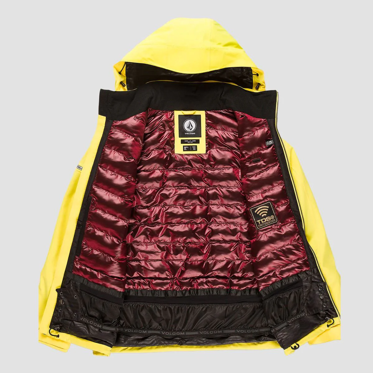 Volcom Quad Angle 2L TDS Snow Jacket Citron - Image 3