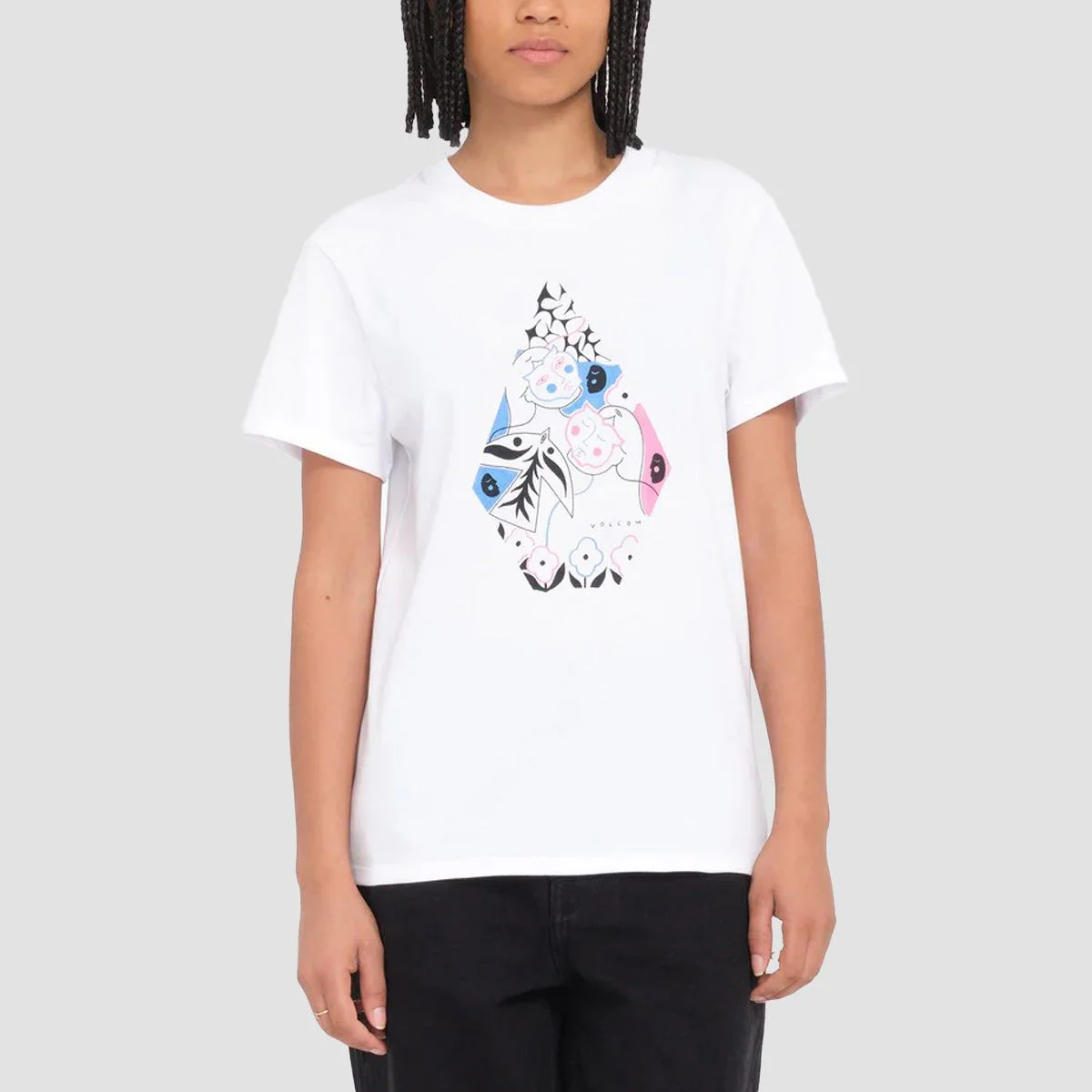 Volcom Radical Daze T-Shirt White - Womens