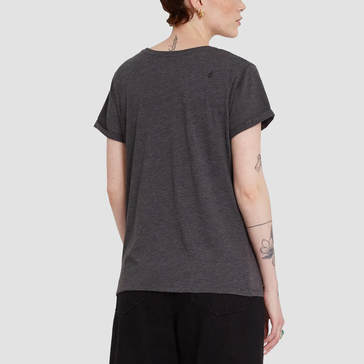 Volcom Radical Daze T-Shirt Charcoal - Womens - Image 2