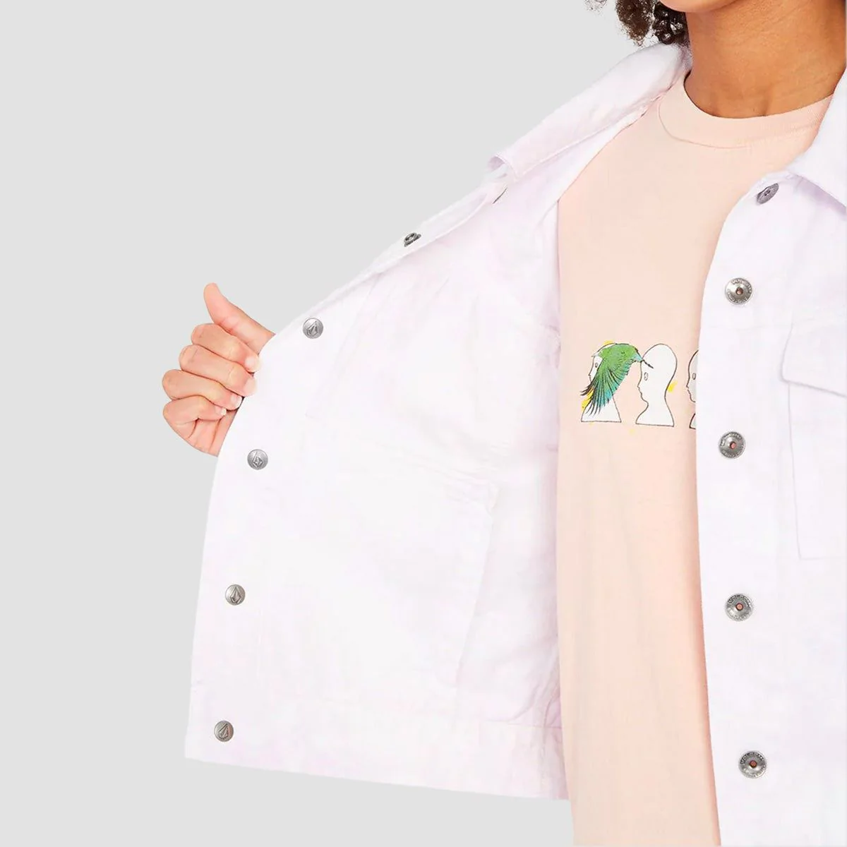 Volcom Radstone Jacket Light Orchid - Womens - Image 3
