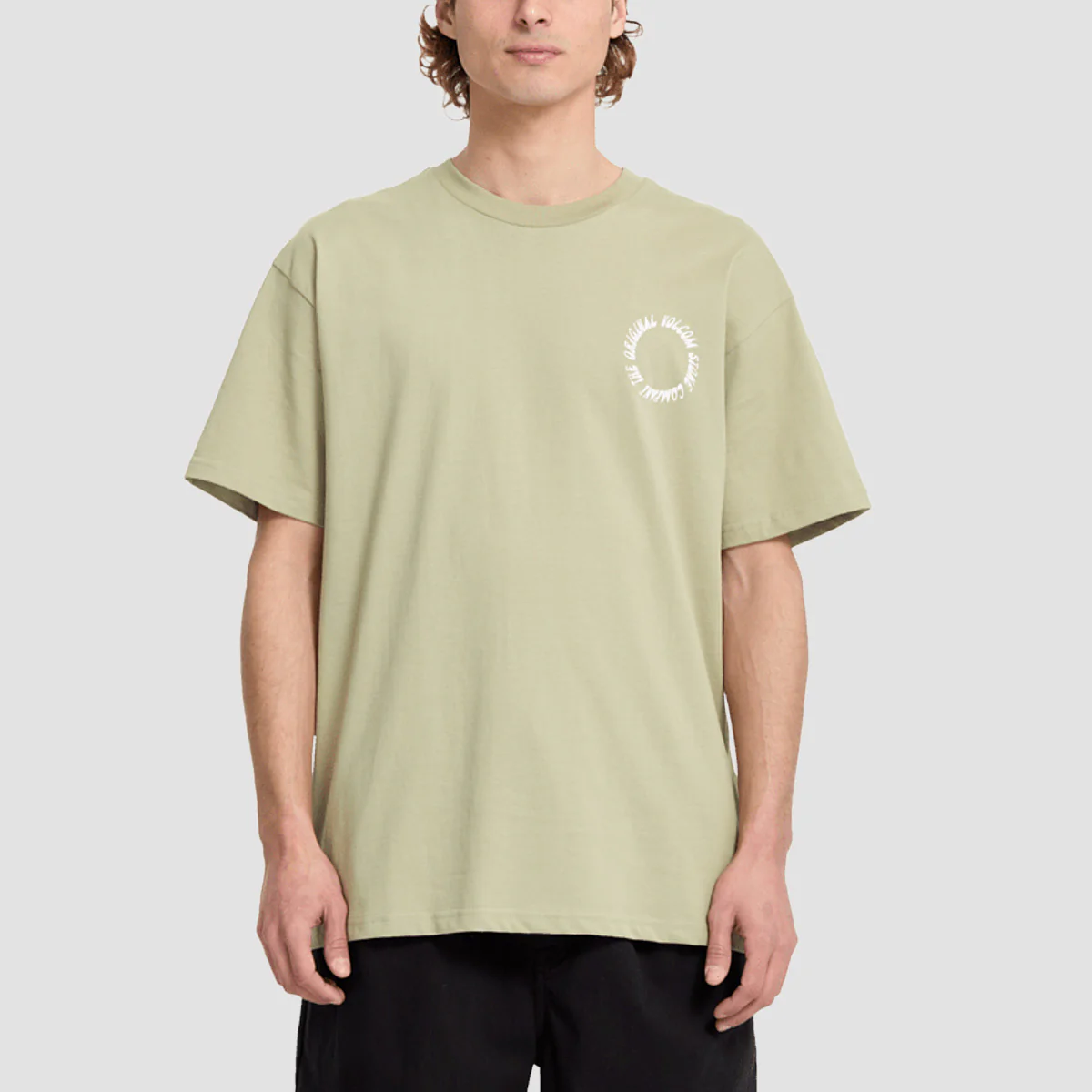 Volcom Round Out T-Shirt Green Tea - Image 2
