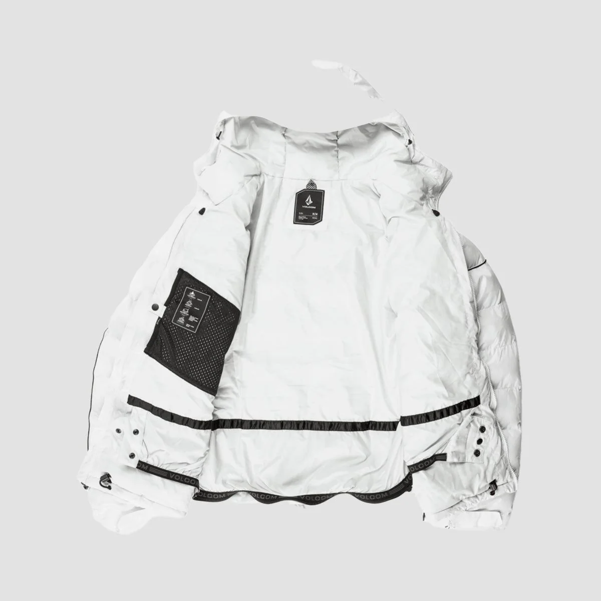 Volcom Sew Down 10K Snow Jacket White Camo - Image 3