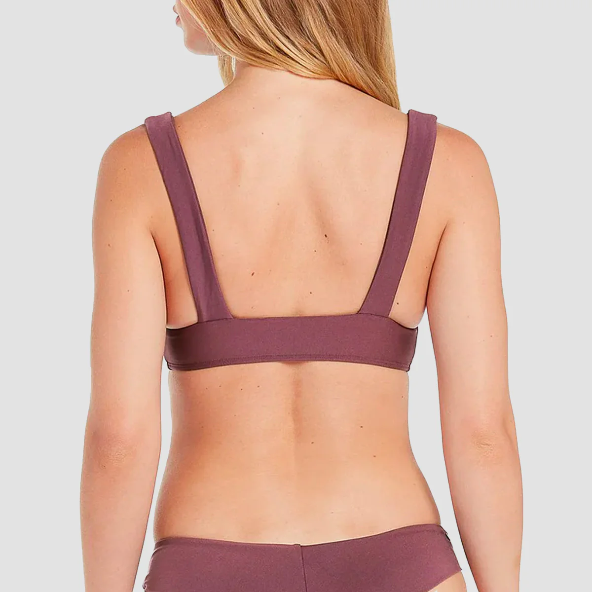 Volcom Simply Seamless Halter Bikini Top Eggplant - Womens - Image 2
