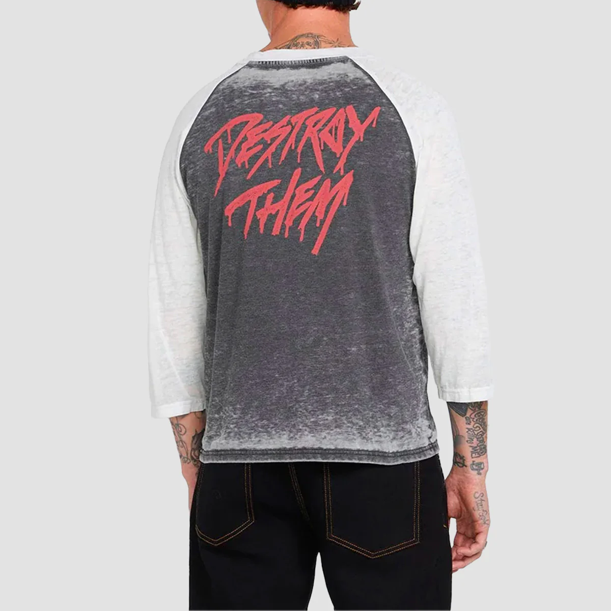 Volcom Skate Vitals Collin P Raglan T-Shirt Black - Image 2