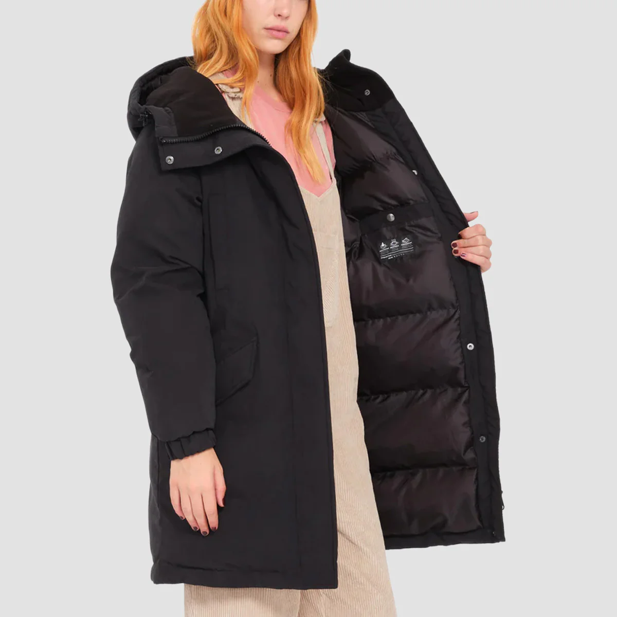 Volcom Sleepi Puff Up Parka Jacket Black - Womens - Image 3