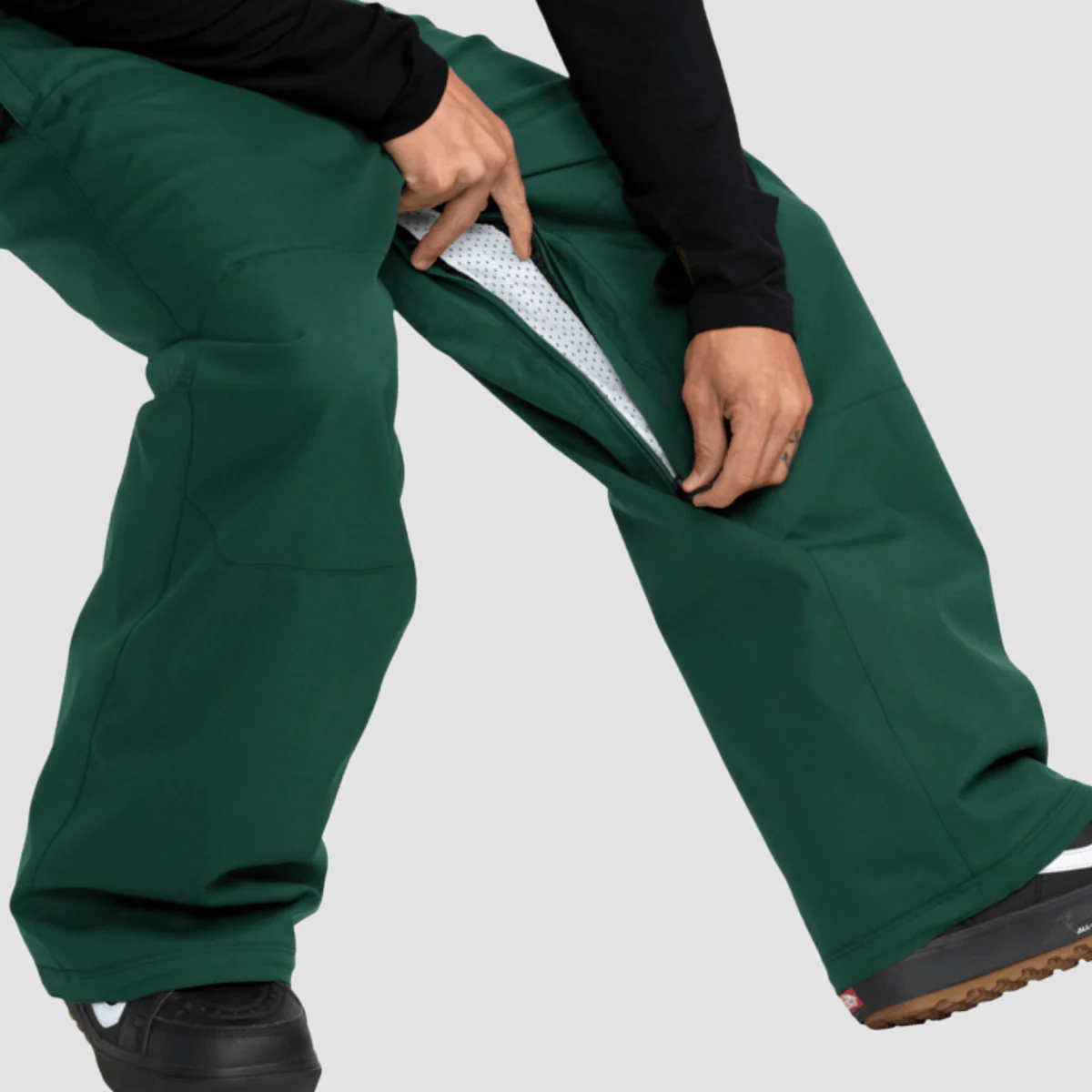 Volcom Snow Billow 10K Snow Pants Black Green - Image 3