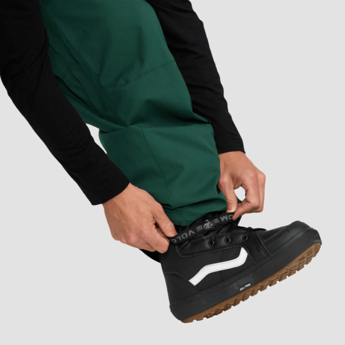 Volcom Snow Billow 10K Snow Pants Black Green - Image 4