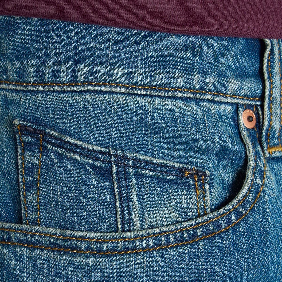 Volcom Solver Modern Straight Fit Jeans Aged Indigo - Image 4
