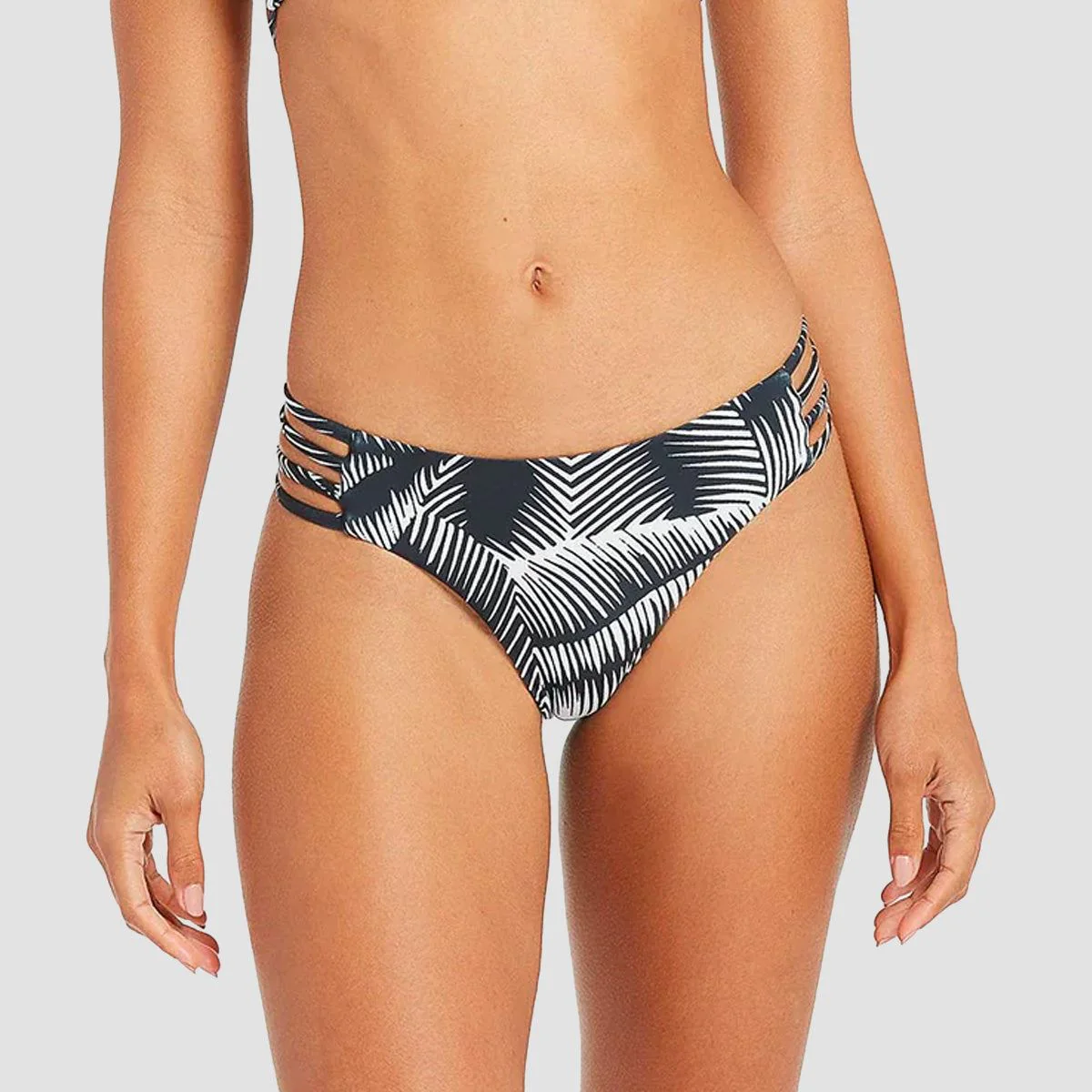 Volcom Stay Or Leaf Cheeky Bikini Bottom Black - Womens
