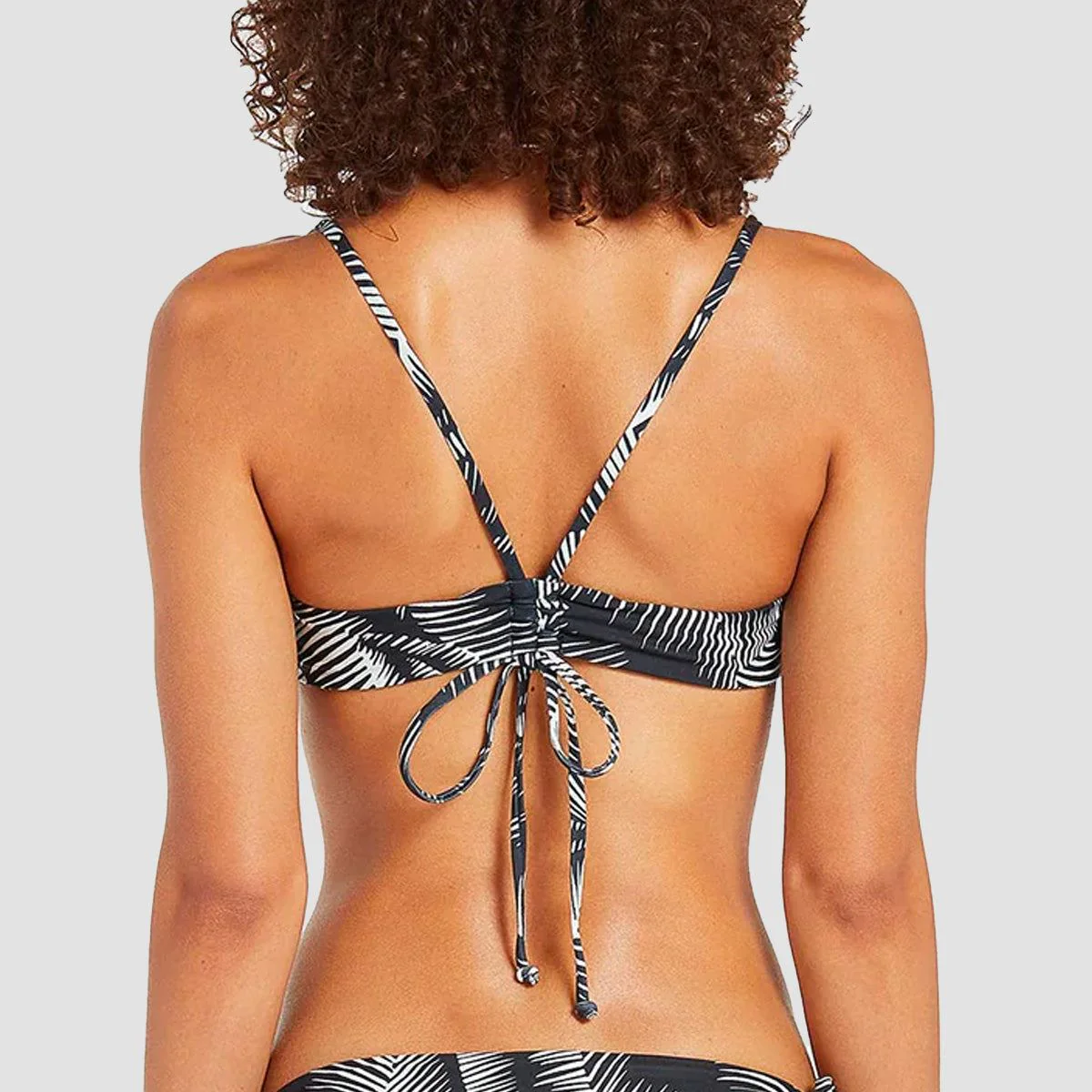 Volcom Stay Or Leaf Scoop Bikini Top Black - Womens - Image 2
