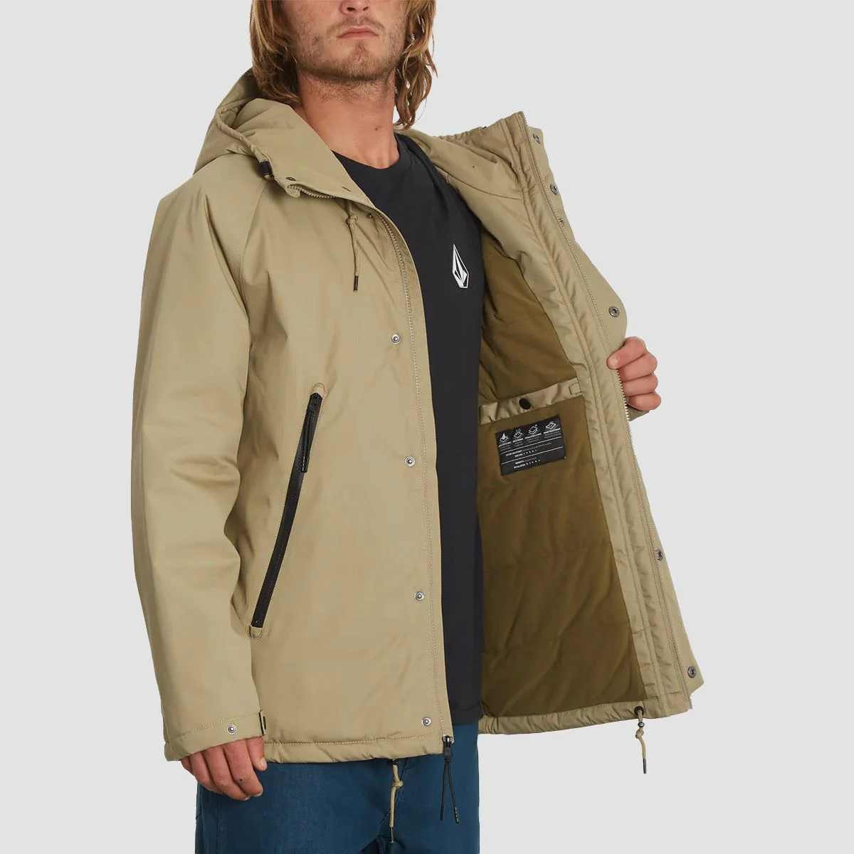 Volcom Stoke Stone II 10K Jacket Khaki - Image 4