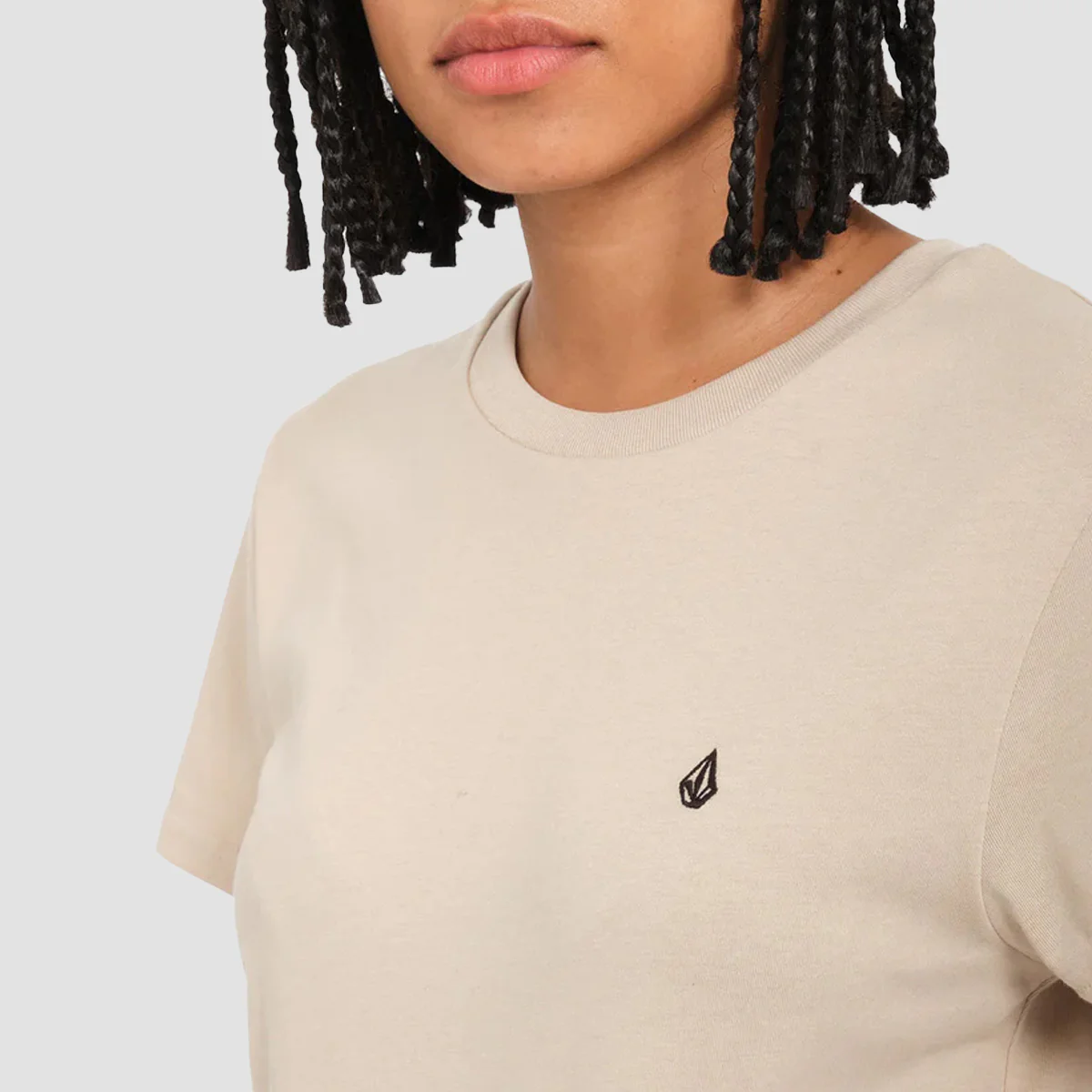 Volcom Stone Blanks T-Shirt Light Khaki - Womens - Image 2