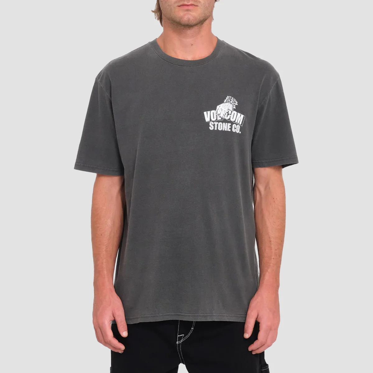 Volcom Stone Force Co PW T-Shirt Black - Image 2
