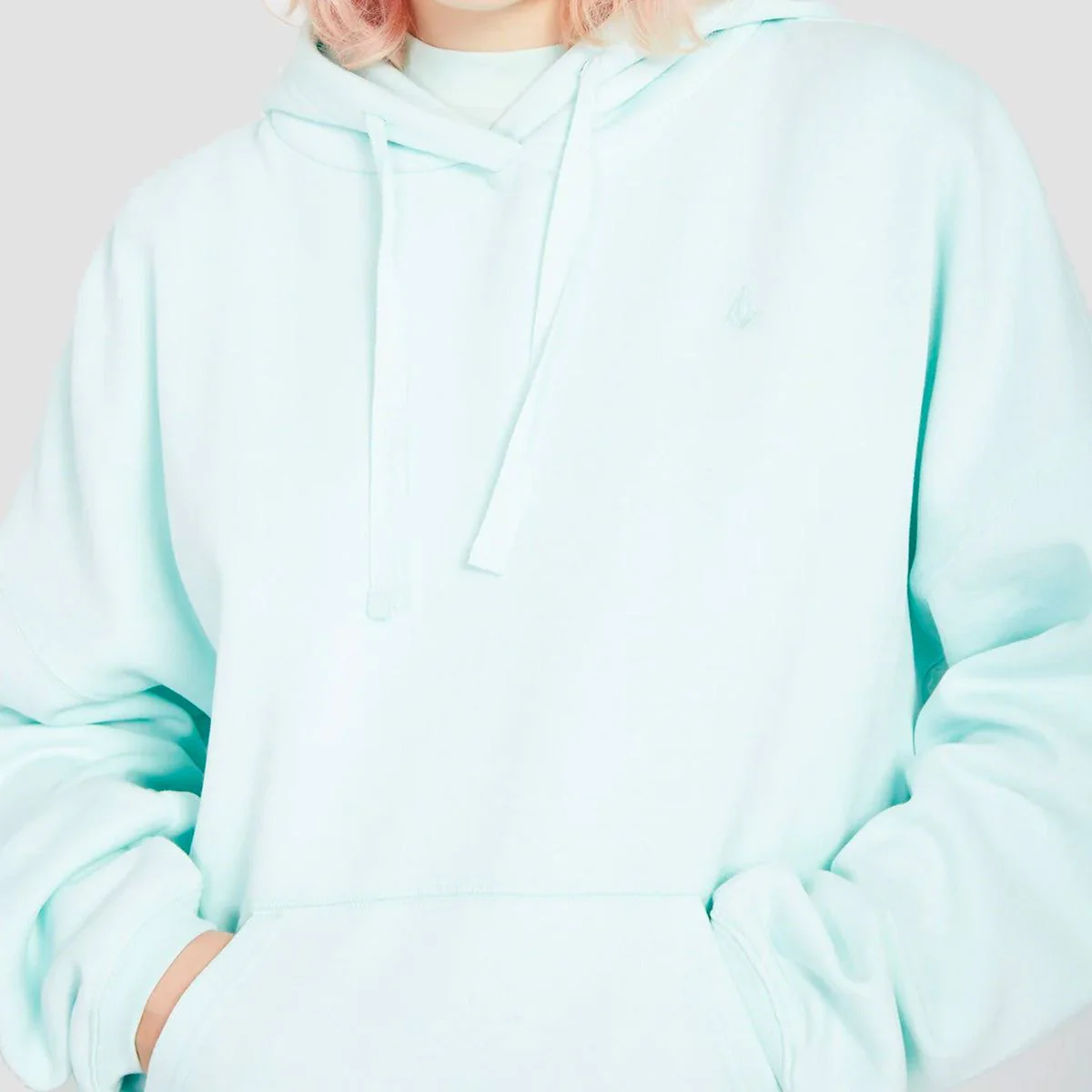 Volcom Stone Heart II Pullover Hoodie Pale Aqua - Womens - Image 2