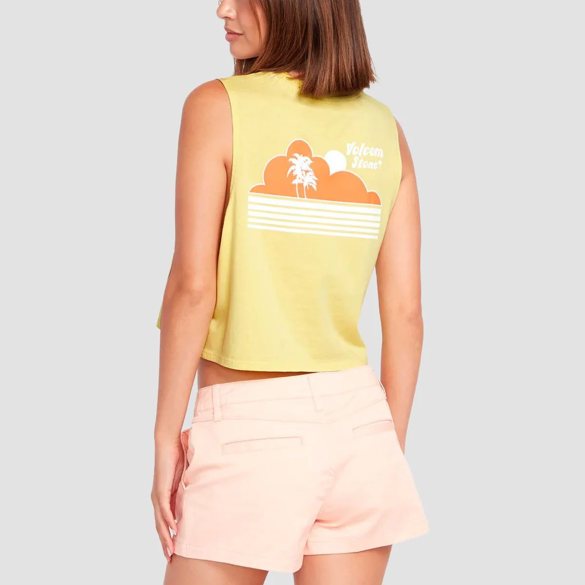 Volcom Stone Hour Crop Vest Citron - Womens - Image 2