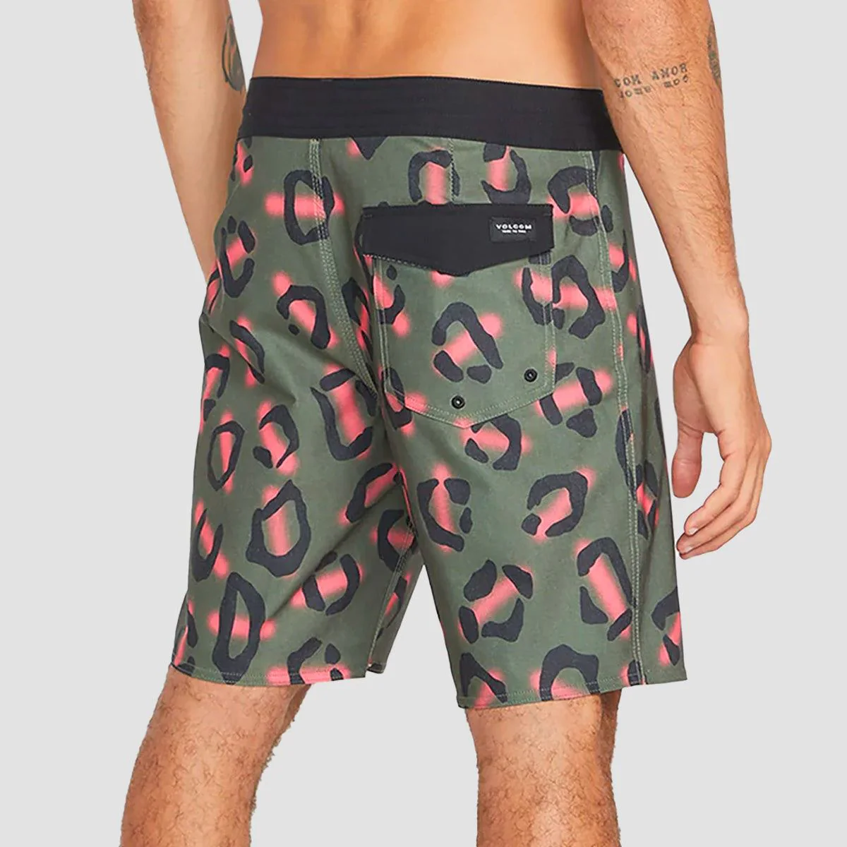 Volcom Stone Party Animals Stoney 19" Boardshorts Military - Image 2