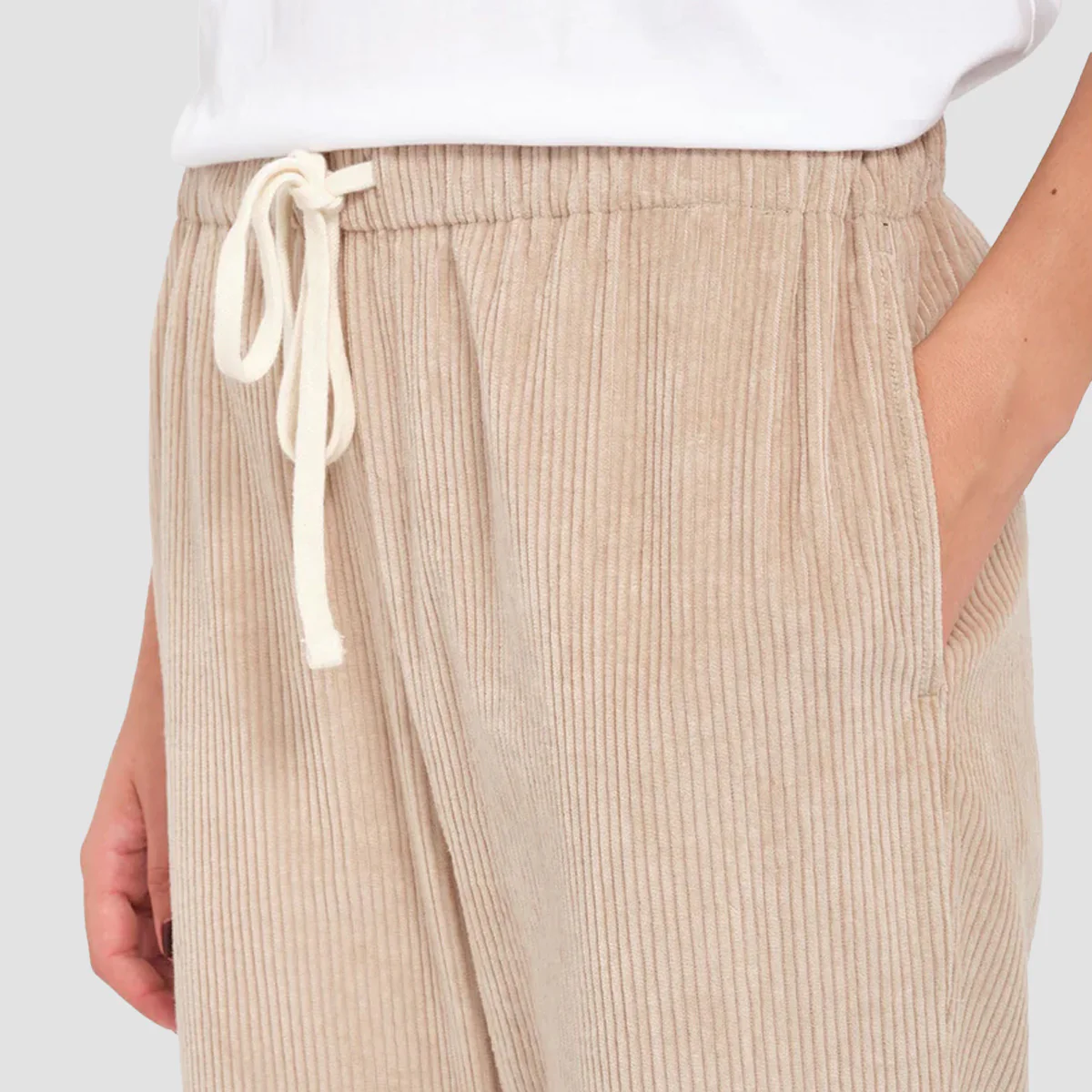 Volcom Stone Street Corduroy Pants Light Khaki - Womens - Image 3