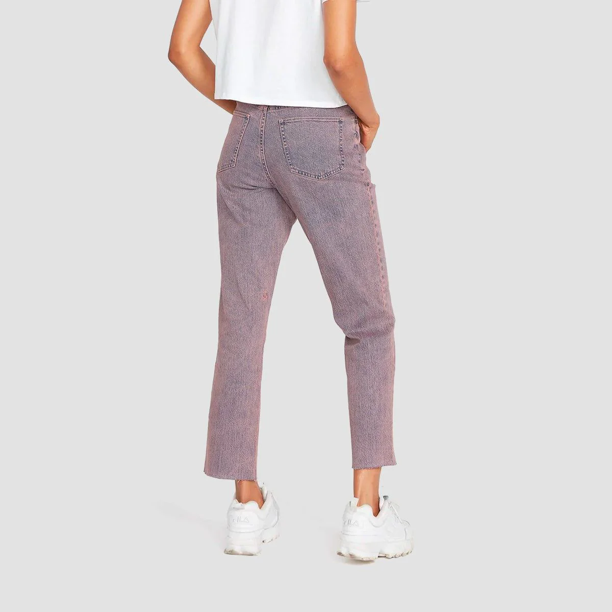Volcom Stoned Straight Jeans Coral Haze - Womens - Image 2