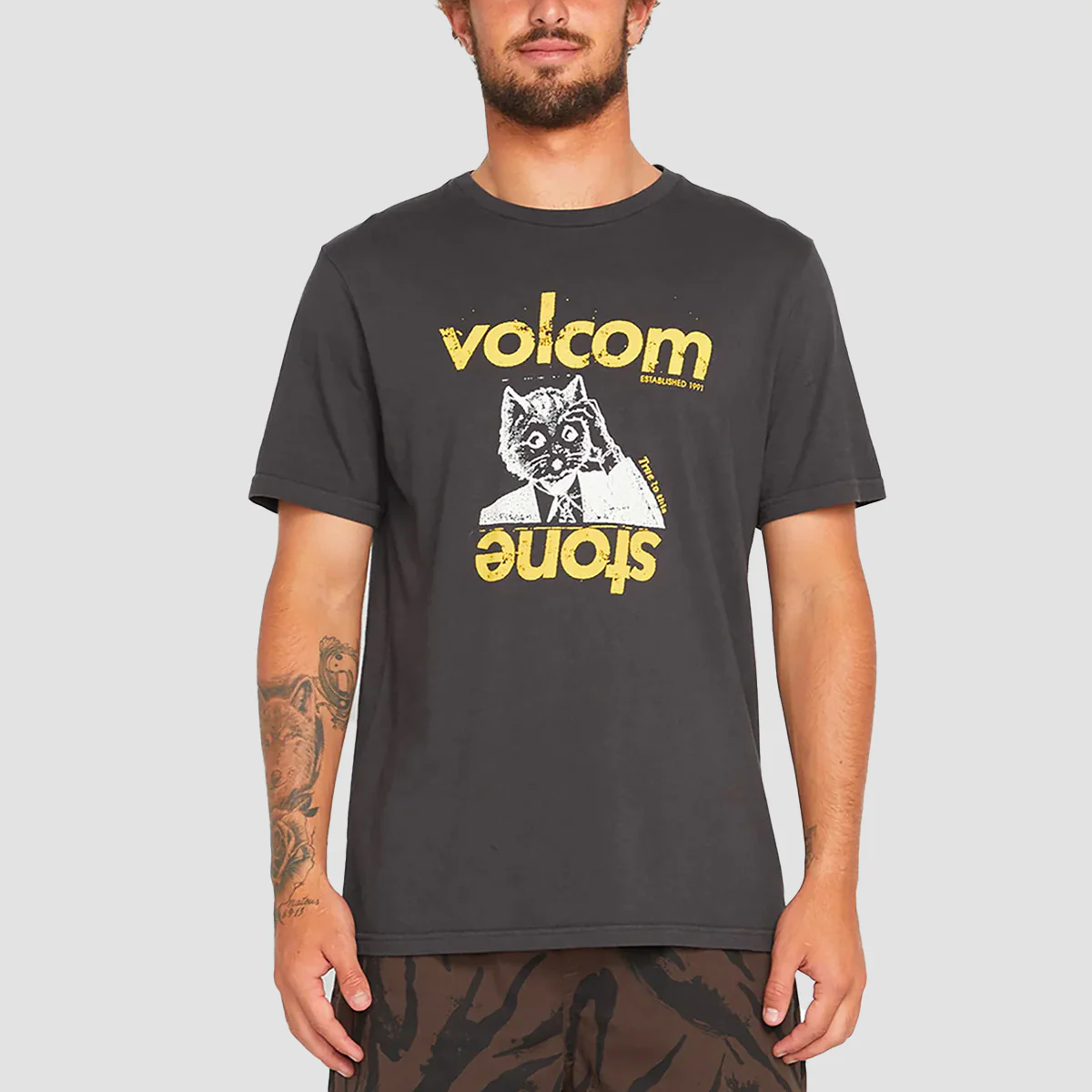 Volcom Stonepur T-Shirt Vintage Black