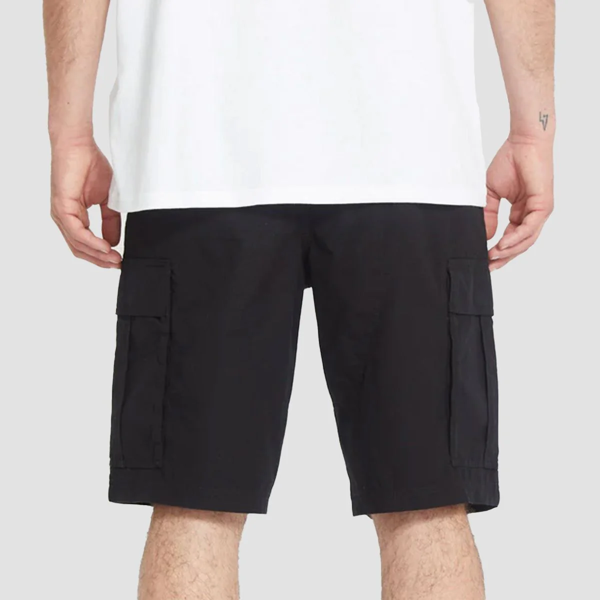 Volcom Strange Tripper Cargo 22" Shorts Black - Image 2