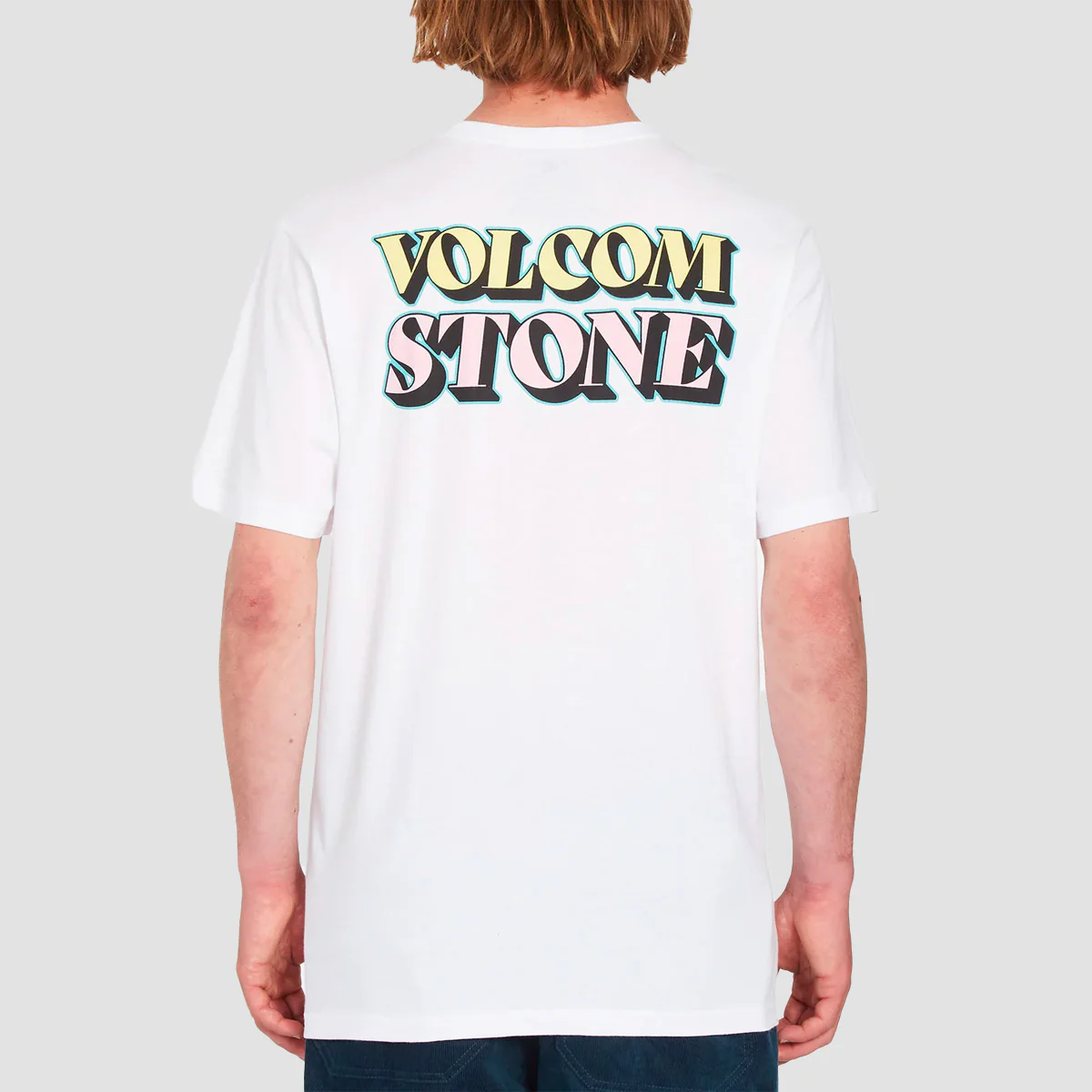 Volcom Stript T-Shirt White - Image 2