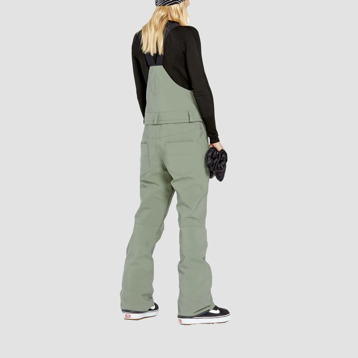 Volcom Swift 15K Bib Overall Snow Pants Lichen Green - Womens - Image 2