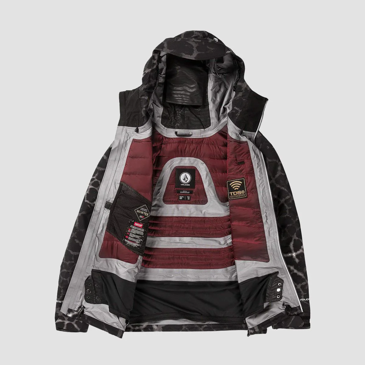 Volcom TDS INF Gore-Tex Snow Jacket Black Giraffe - Image 3