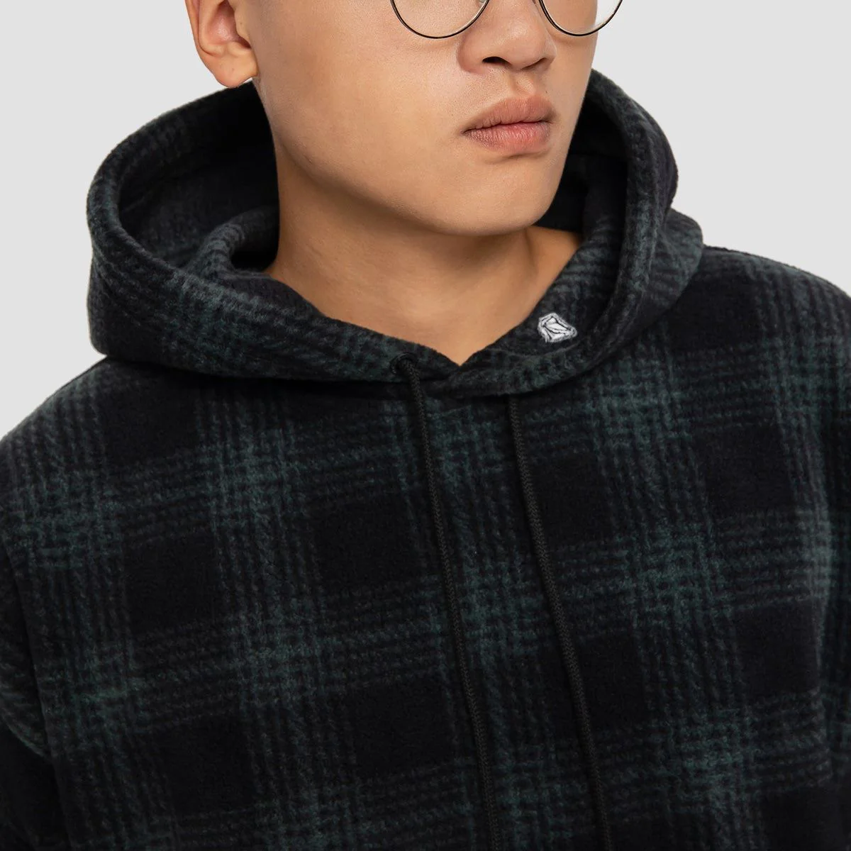 Volcom Throw Exceptions Pullover Hoodie Cedar Green - Image 4
