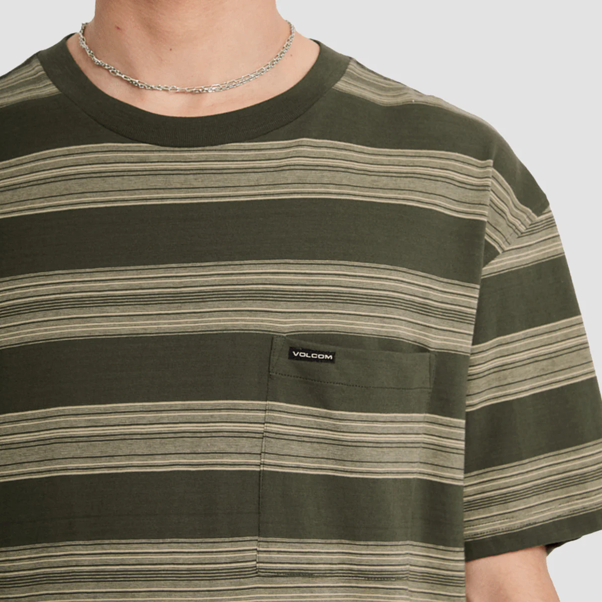 Volcom Twilight Crew T-Shirt Squadron Green - Image 3