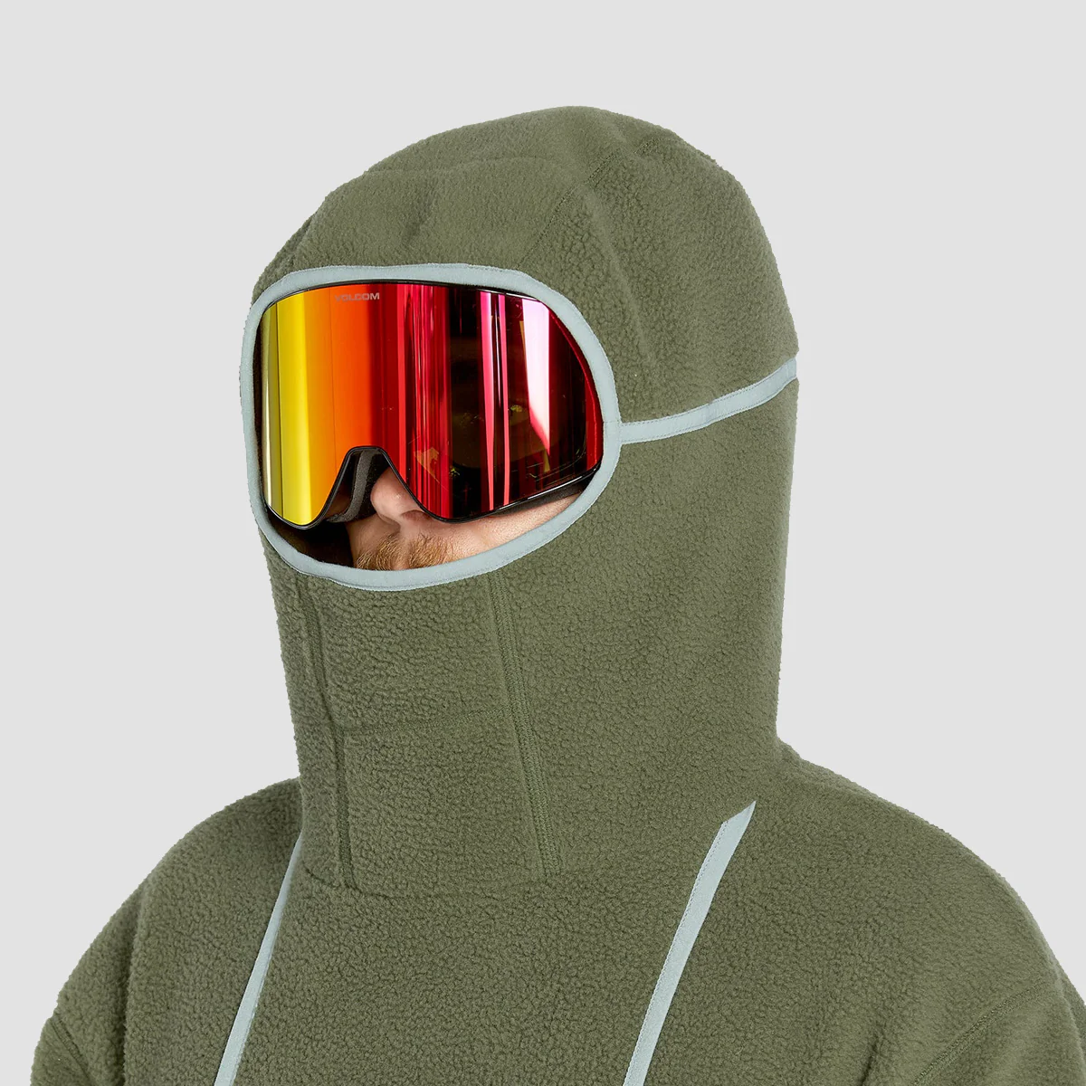 Volcom Untethered Balaclava Fleece Jacket Ivy - Image 4