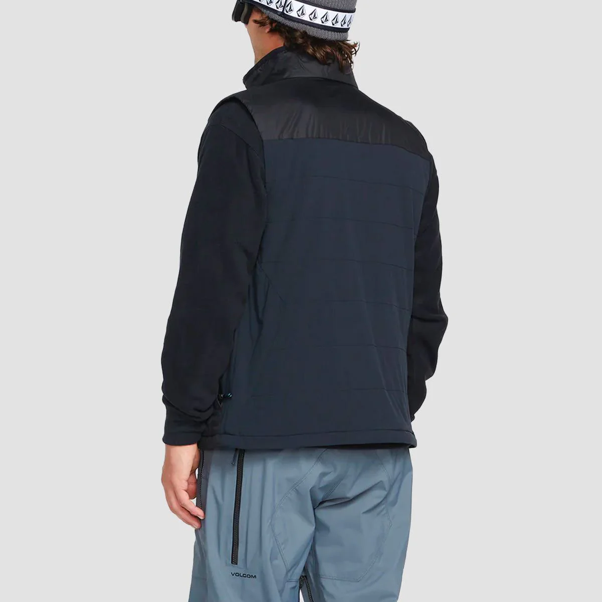 Volcom Utility Puff Vest Jacket Black - Image 2