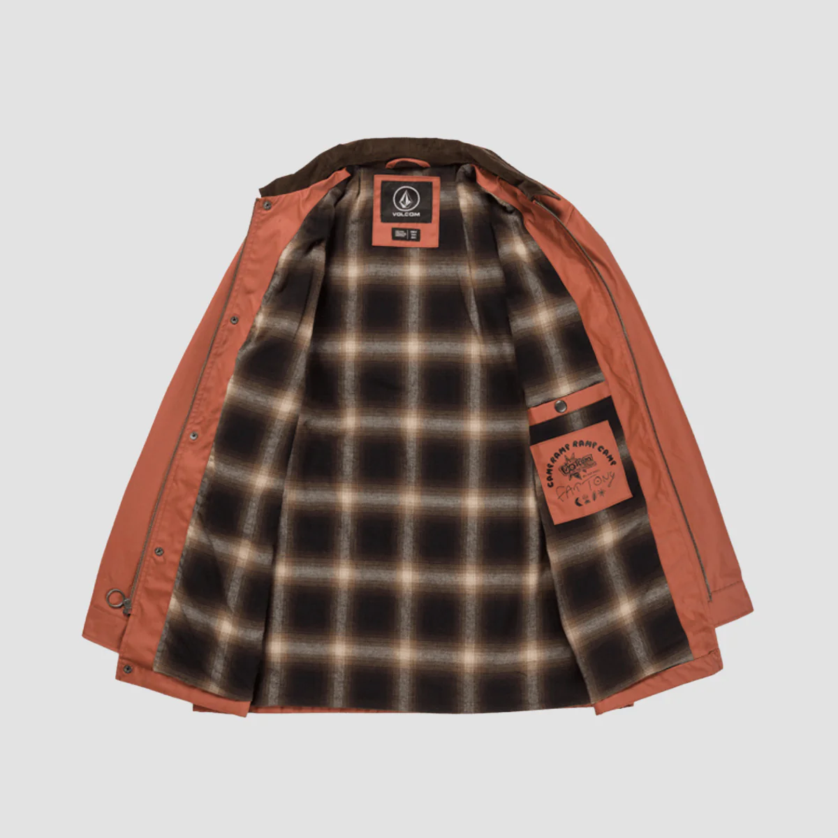 Volcom V Ent Fat Tony Jacket Rust - Image 3