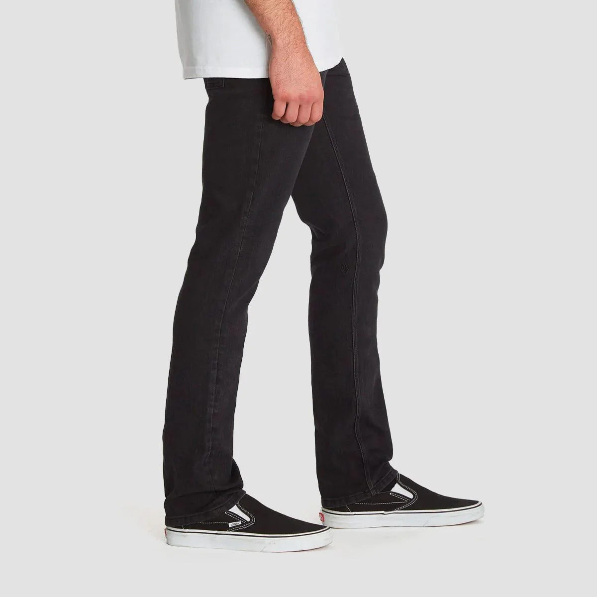 Volcom Vorta Slim Fit Jeans Black Out - Image 3