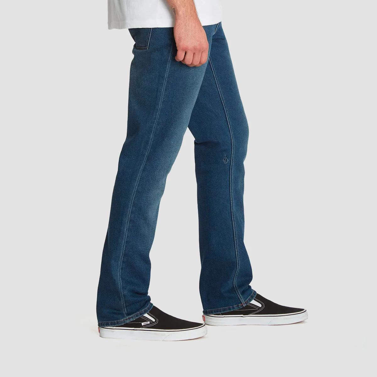Volcom Vorta Slim Fit Jeans Retro Blue - Image 3