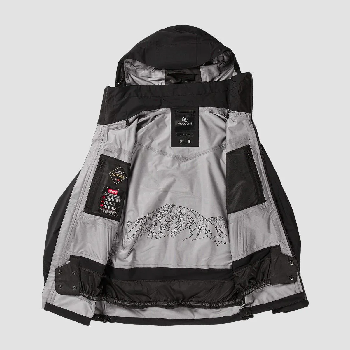 Volcom VS 3L Stretch Gore-Tex Snow Jacket Black - Womens - Image 3