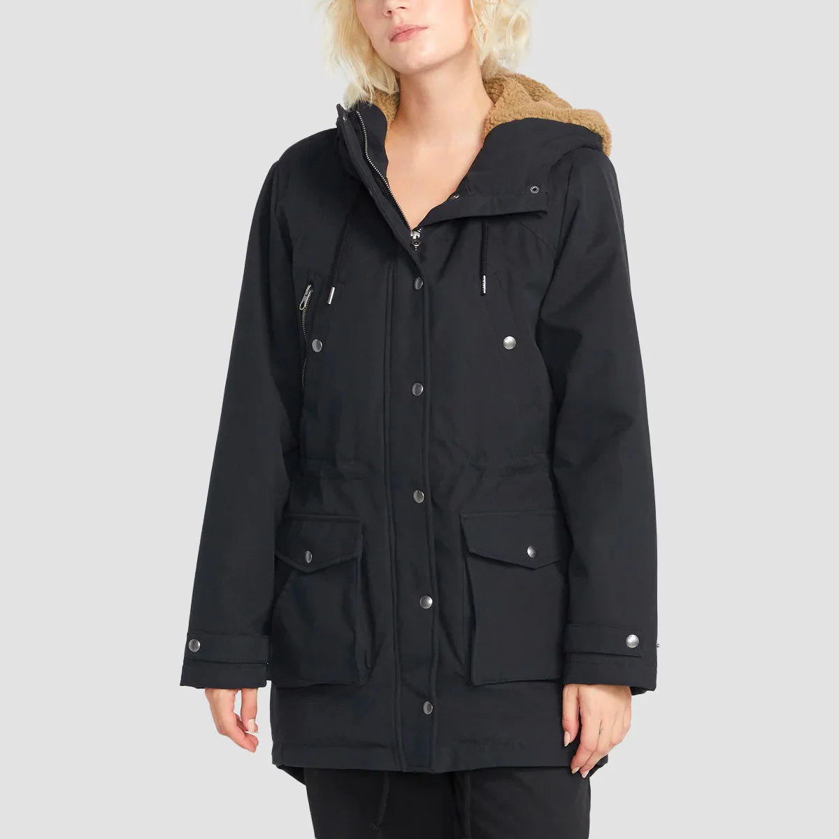 Volcom Walk On By 5K Parka Jacket Black - Womens - Image 2