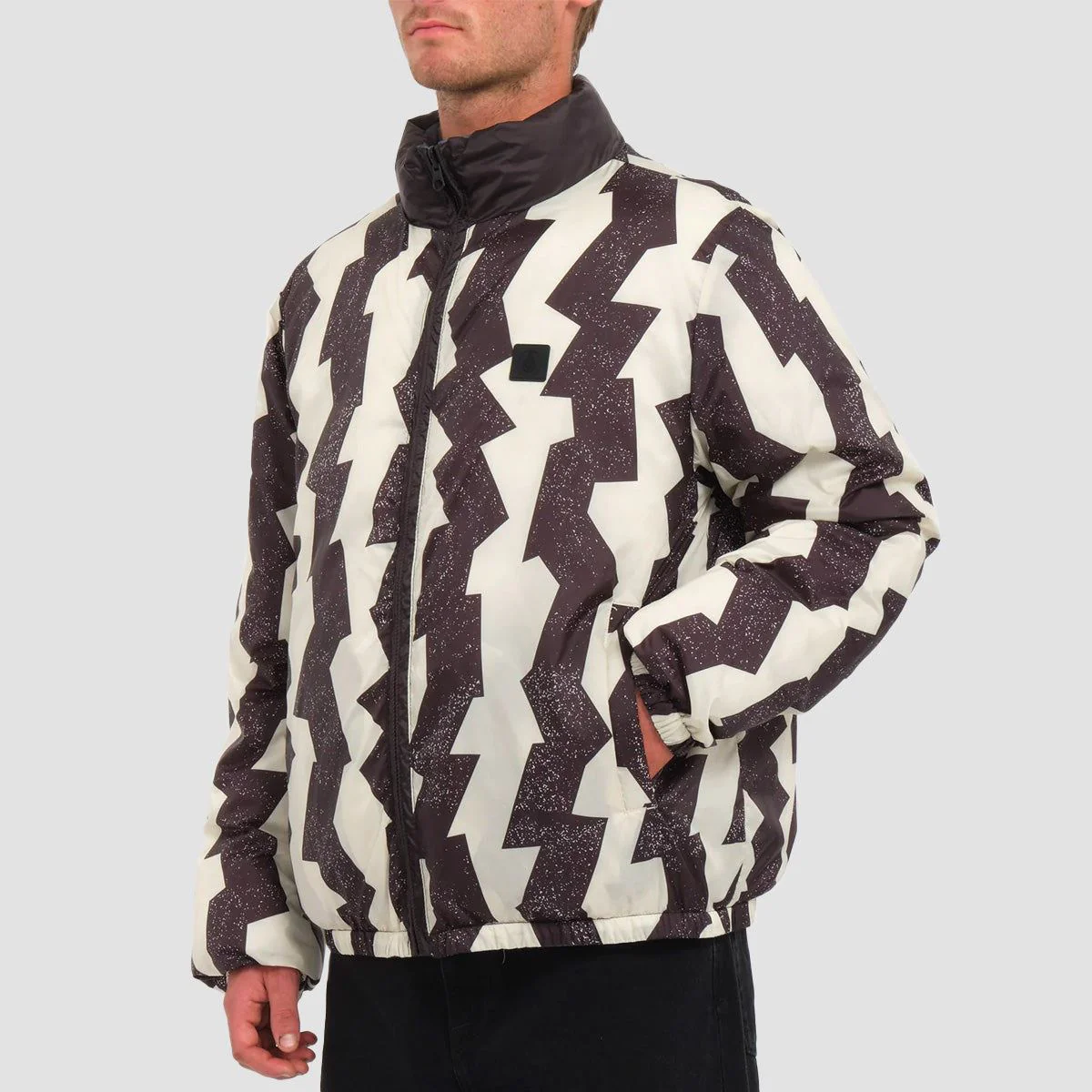 Volcom Walltz Earth Tripper Reversible Jacket Dark Slate - Image 2