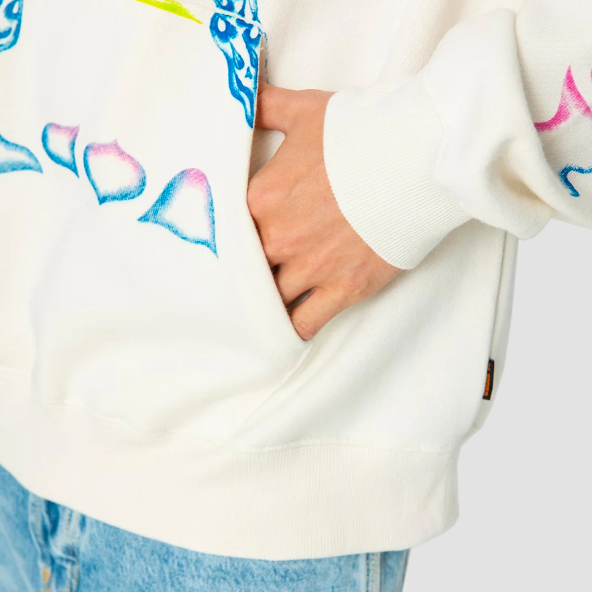 Volcom We'll Speak To You FA Sam Ryser Pullover Hoodie Off White - Image 4
