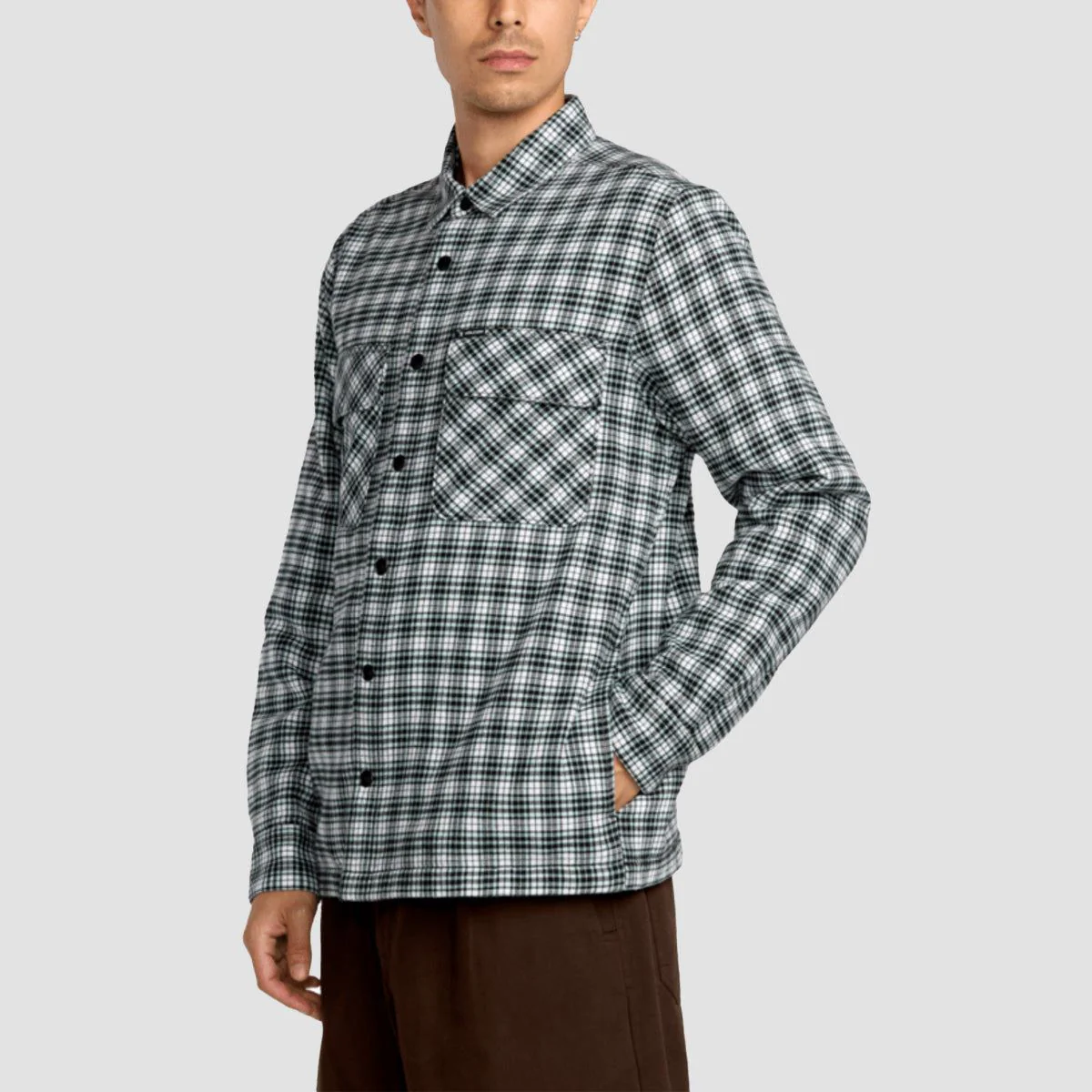 Volcom Wilderstone Longsleeve Shirt Dirty White - Image 2
