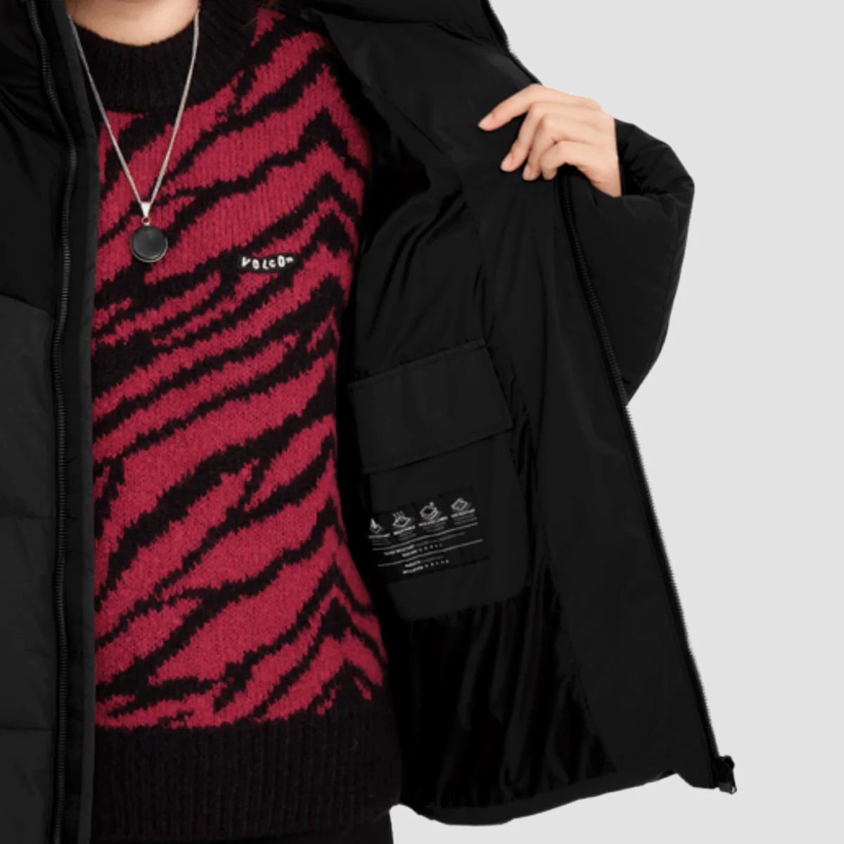 Volcom Woldsmooth Jacket Black - Womens - Image 3