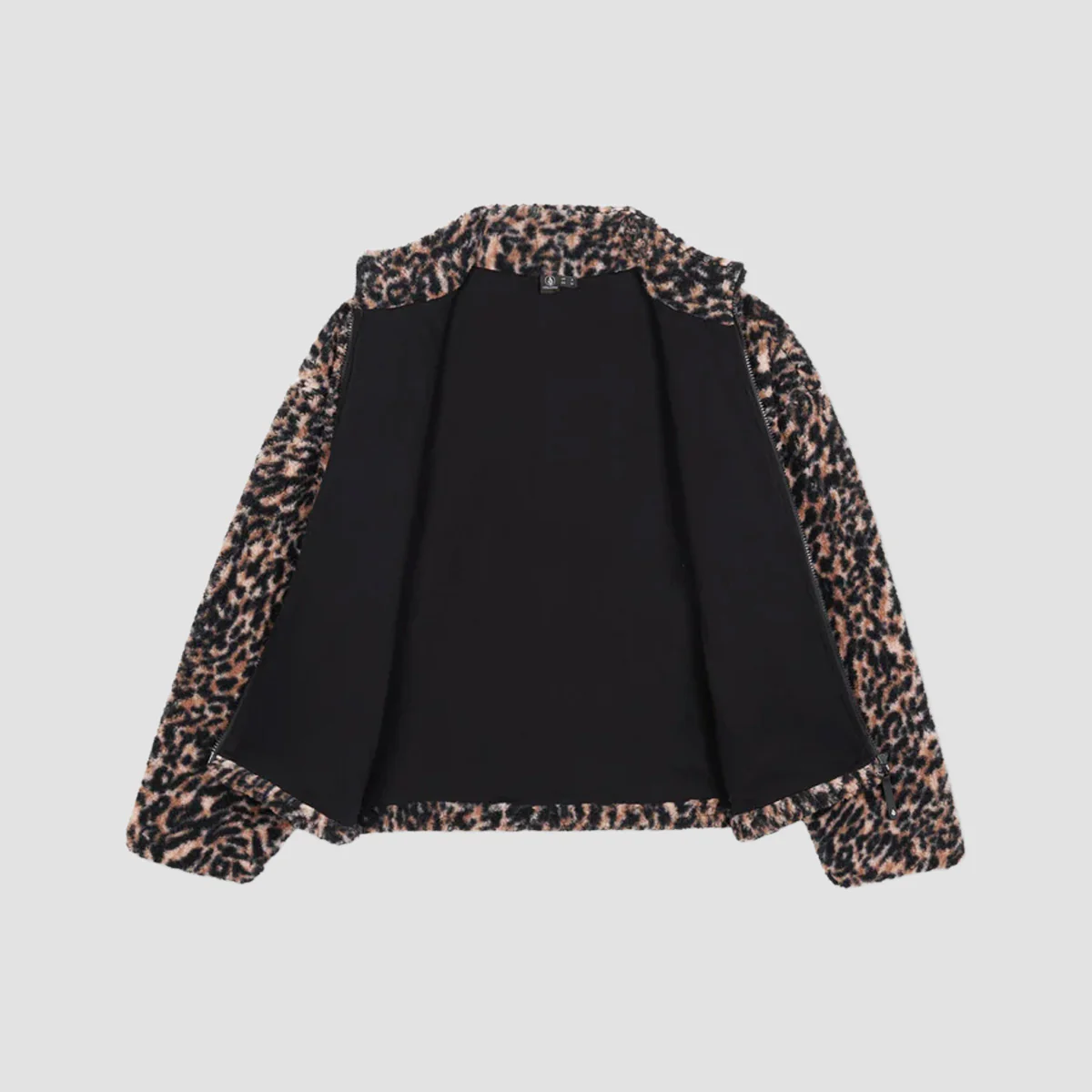 Volcom Wylding Out Sherpa Fleece Sweatshirt Animal Print - Womens - Image 4