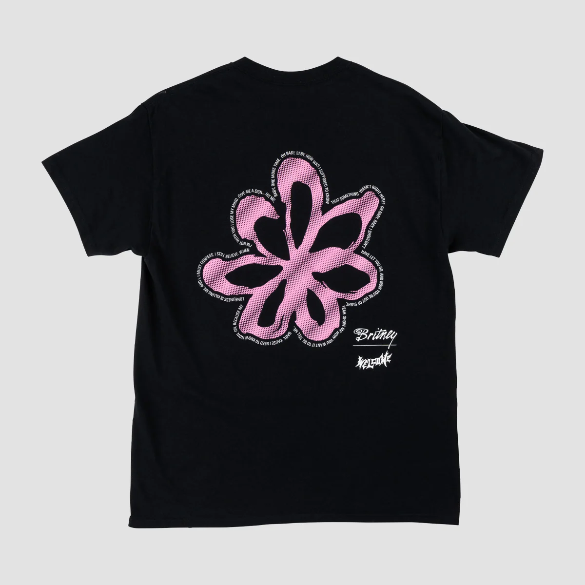 Welcome X Britney Sprears Flower T-Shirt Black - Image 2