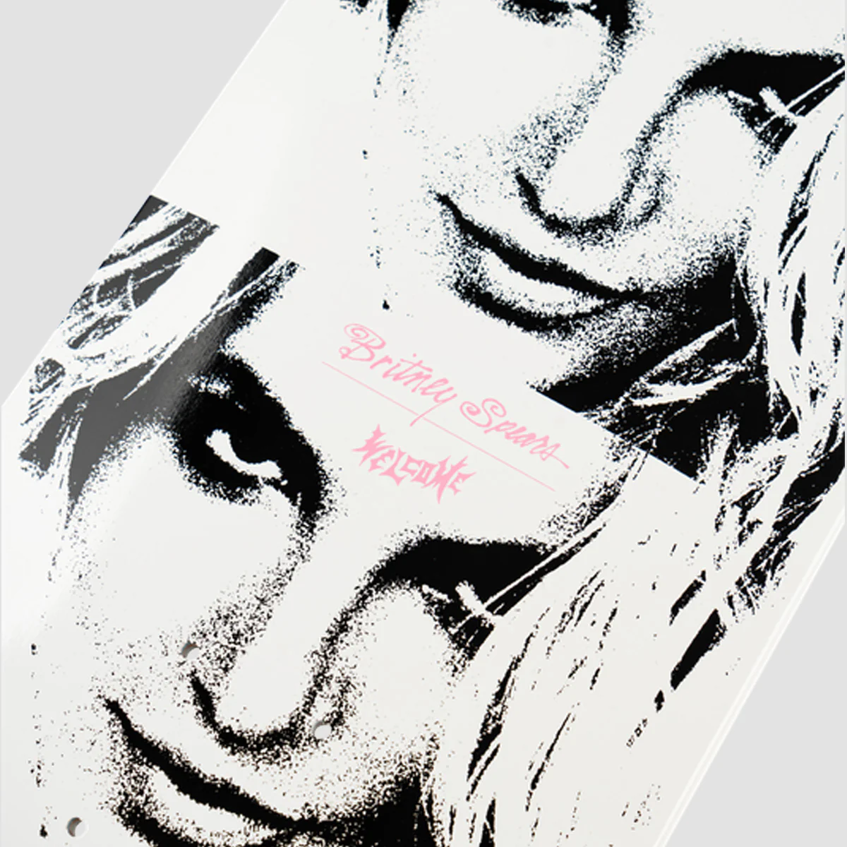 Welcome X Britney Sprears Till The World Ends On Popsicle Skateboard Deck White Dip - 8.5" - Image 3