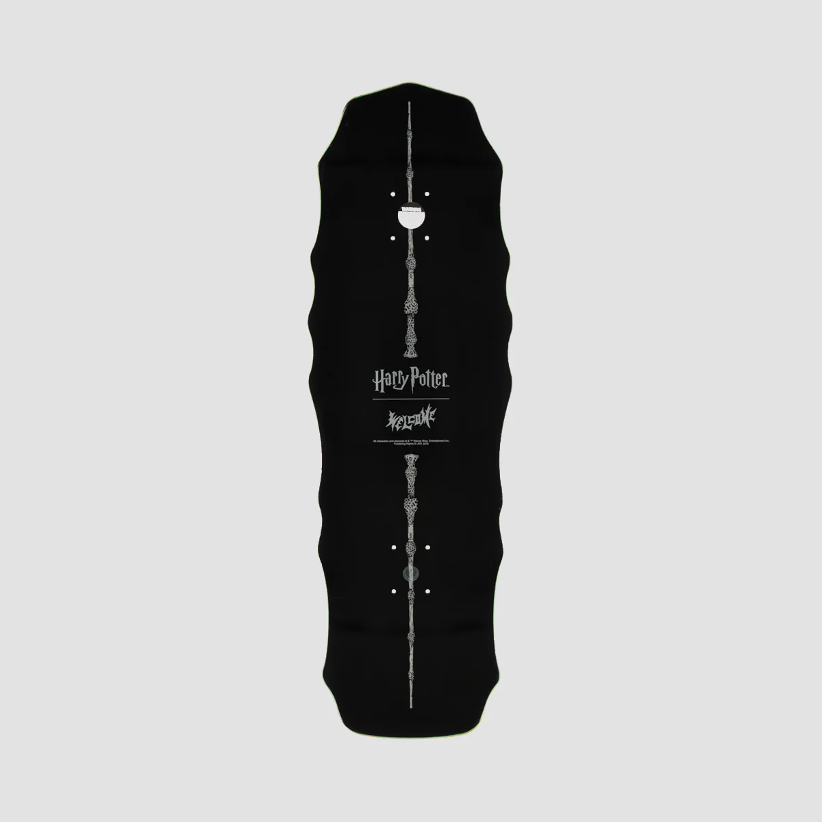 Welcome X Harry Potter Thestral on Widow Skateboard Deck Black/Gold Foil - 10" - Image 2