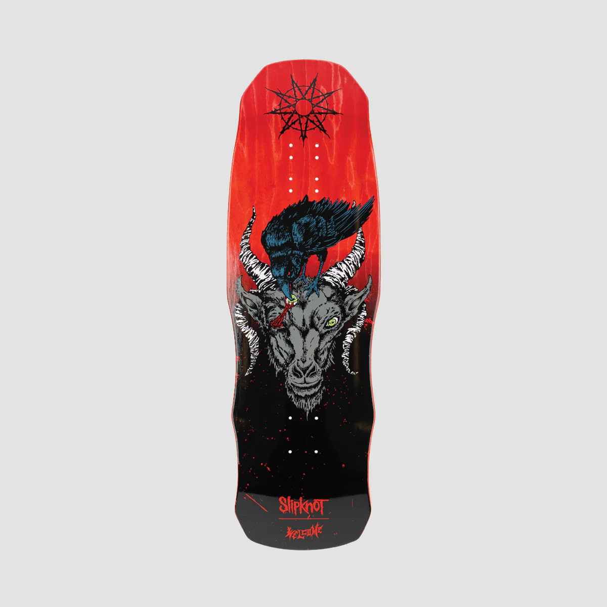 Welcome X Slipknot Spit it Out On Dark Lord Black/Red Stain - 9.75"