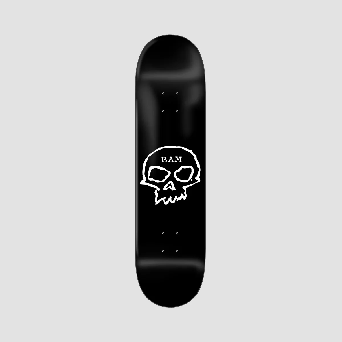 Zero X Bam Margera Single Skull Skateboard Deck Black Dip - 8.5"